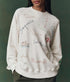 The Slouch Sweatshirt - Washed White w/ Golden State Embroidery